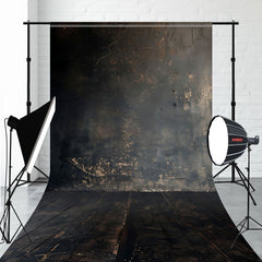 Vintage Old Wall And Wooden Floor Sweep Backdrop - Layoris
