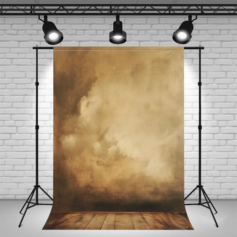 Retro Wall And Wooden Floor Photography Backdrop - Layoris