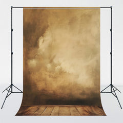 Retro Wall And Wooden Floor Photography Backdrop - Layoris