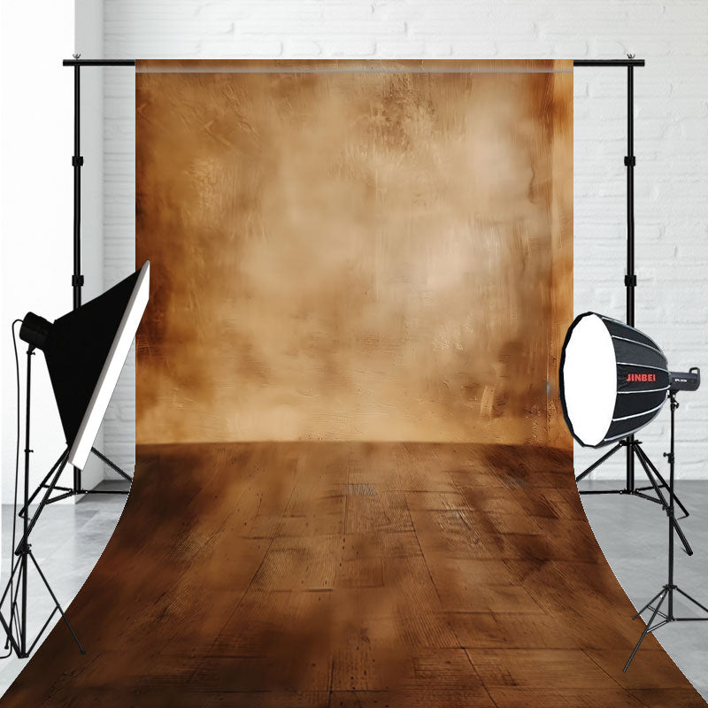 Ancient Wall And Wooden Floor Sweep Backdrop - Layoris