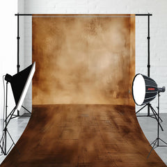 Ancient Wall And Wooden Floor Sweep Backdrop - Layoris