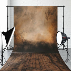 Dirty Wall Wooden Floor Vintage Sweep Backdrop - Layoris