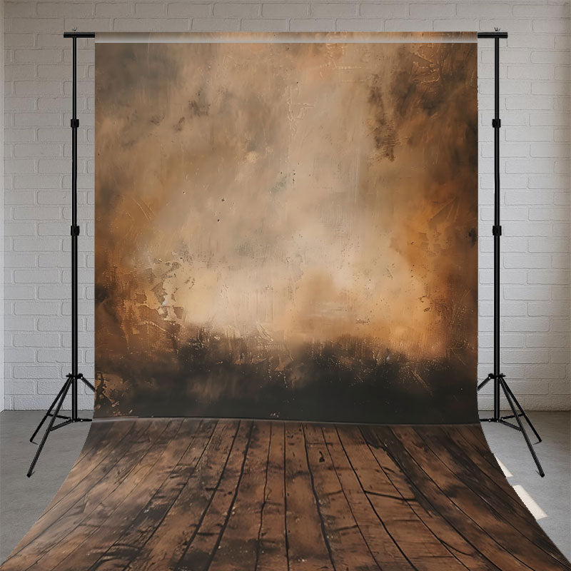 Dirty Wall Wooden Floor Vintage Sweep Backdrop - Layoris