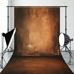 Warm Brown Retro Portrait Sweep Backdrop - Layoris