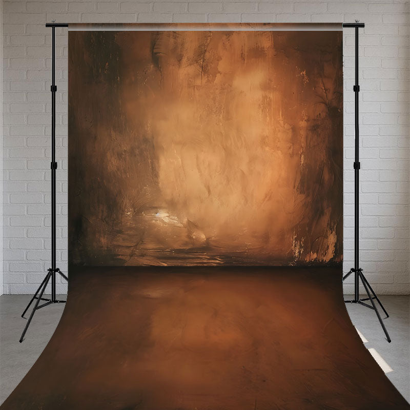 Warm Brown Retro Portrait Sweep Backdrop - Layoris