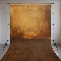 Elegant Brown Textured Old Master Sweep Backdrop - Layoris