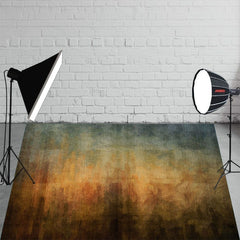 Blue To Brown Gradient Abstract Fabric Floor Backdrop - Layoris