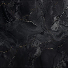 Black Marble Texture Gold Edge Fabric Floor Backdrop - Layoris