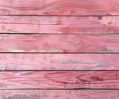 Pink Old Wooden Planks Fabric Floor Backdrop - Layoris
