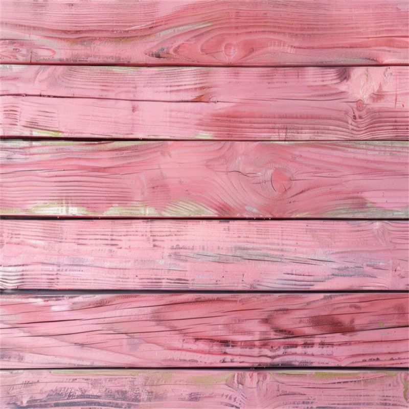 Pink Old Wooden Planks Fabric Floor Backdrop - Layoris