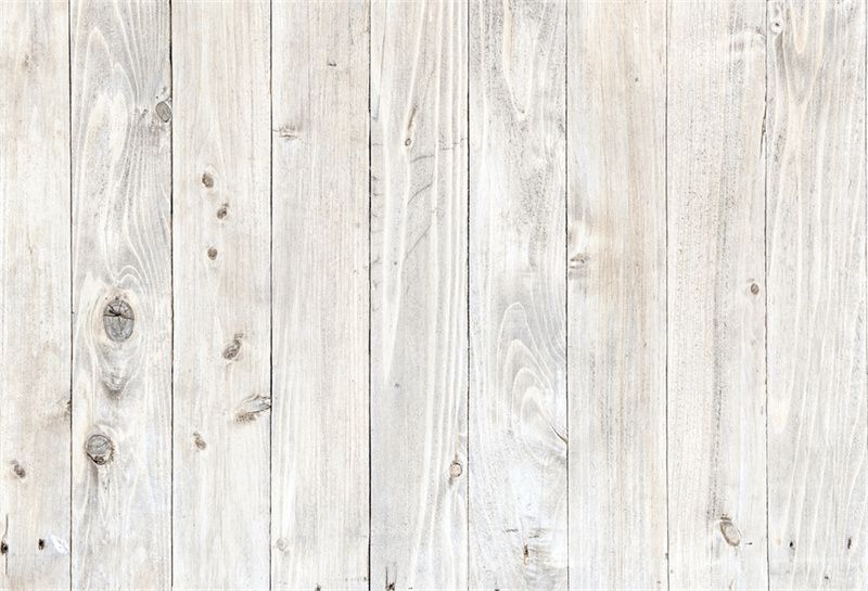 White Wooden Texture Fabric Floor Backdrop - Layoris