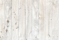 White Wooden Texture Fabric Floor Backdrop - Layoris