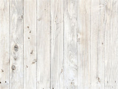 White Wooden Texture Fabric Floor Backdrop - Layoris
