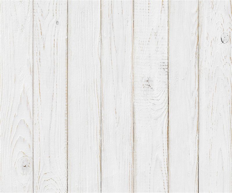 White Painted Wooden Portrait Fabric Floor Backdrop - Layoris