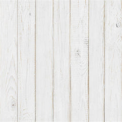 White Painted Wooden Portrait Fabric Floor Backdrop - Layoris
