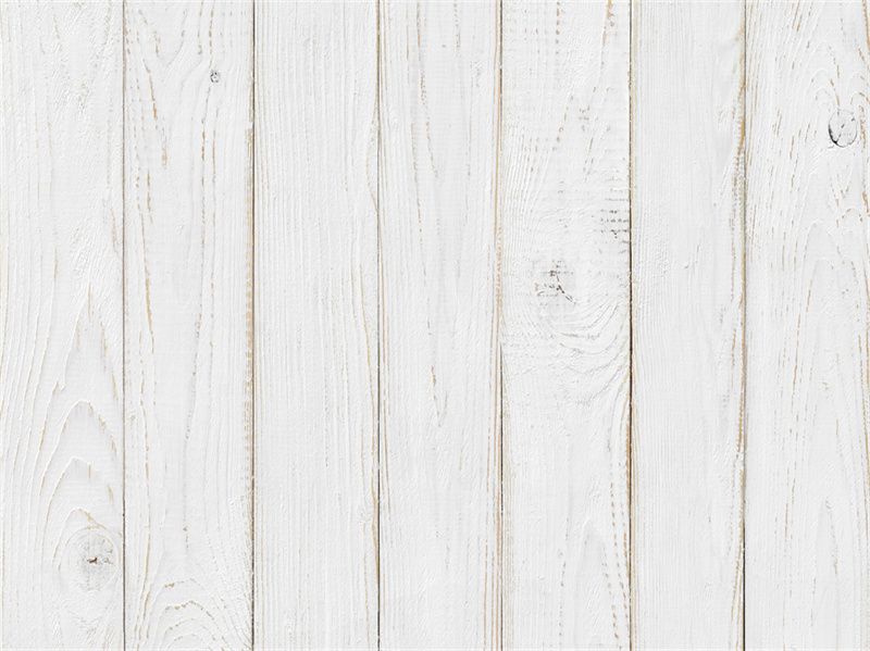 White Painted Wooden Portrait Fabric Floor Backdrop - Layoris