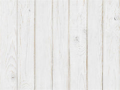 White Painted Wooden Portrait Fabric Floor Backdrop - Layoris