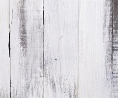 Faded White Wooden Planks Fabric Floor Backdrop - Layoris