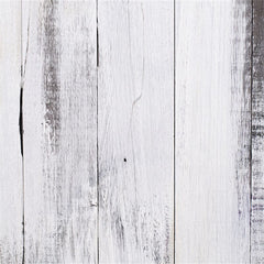 Faded White Wooden Planks Fabric Floor Backdrop - Layoris