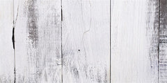 Faded White Wooden Planks Fabric Floor Backdrop - Layoris
