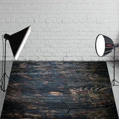 Dark Brown Texture Abstract Wood Fabric Floor Backdrop - Layoris