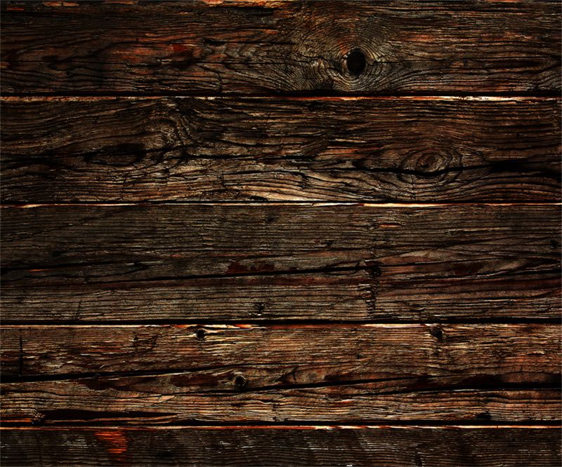 Dark Old Wooden Planks Fabric Floor Backdrop - Layoris