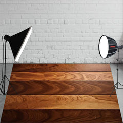Brown Coffee Color Interwoven Wood Fabric Floor Backdrop - Layoris