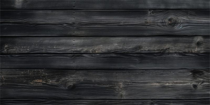 Black Old Wood Plank Texture Fabric Floor Backdrop - Layoris