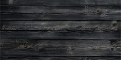 Black Old Wood Plank Texture Fabric Floor Backdrop - Layoris