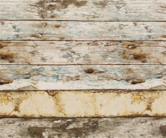 Decayed Old Wooden Planks Fabric Floor Backdrop - Layoris