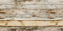 Decayed Old Wooden Planks Fabric Floor Backdrop - Layoris