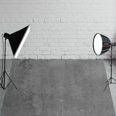 Gray Texture Old Master Abstract Fabric Floor Backdrop - Layoris