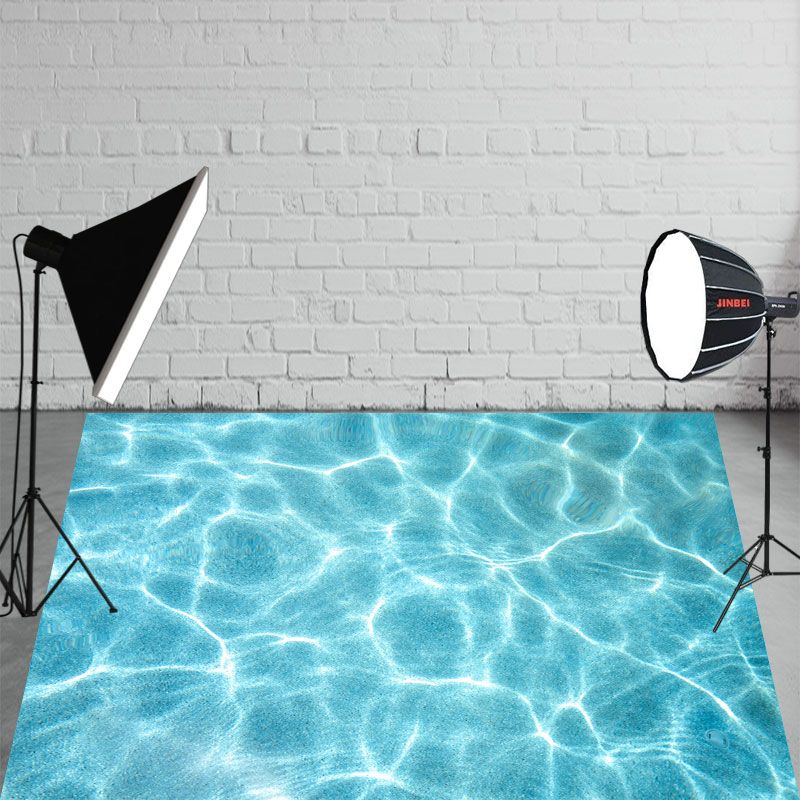 Green Monstera Tropical Leaves Fabric Floor Backdrop - Layoris