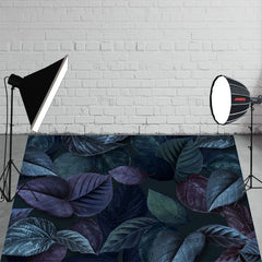 Watercolor Maple Leaf Portrait Fabric Floor Backdrop - Layoris