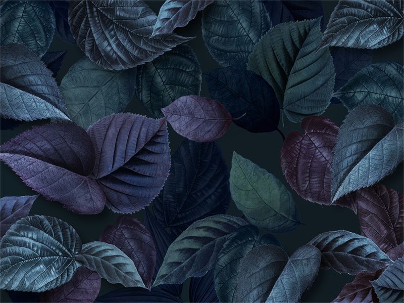 Watercolor Maple Leaf Portrait Fabric Floor Backdrop - Layoris