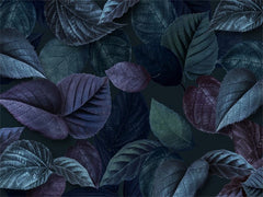 Watercolor Maple Leaf Portrait Fabric Floor Backdrop - Layoris
