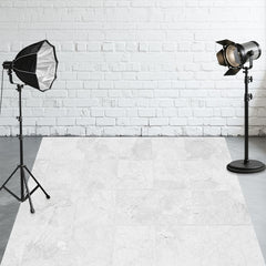 Light Grey Fabric Marble Floor Backdrop - Layoris