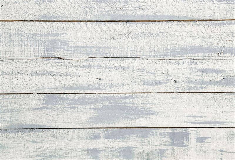White Wood Plank Texture Fabric Floor Backdrop - Layoris