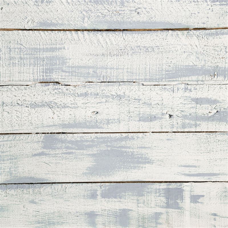White Wood Plank Texture Fabric Floor Backdrop - Layoris