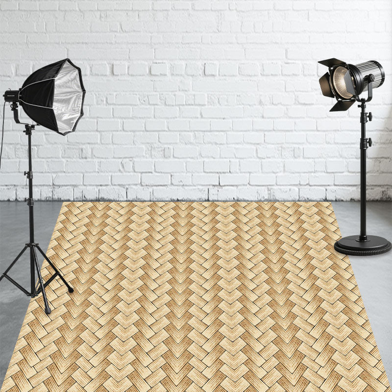 Light Brown Woven Textured Fabric Floor Backdrop - Layoris