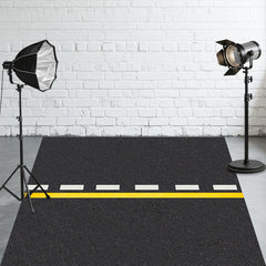 Dark Grey Highway Fabric Floor Backdrop - Layoris