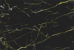 Gold Textured Black Marble Fabric Floor Backdrop - Layoris