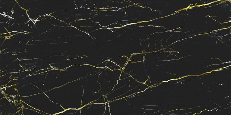 Gold Textured Black Marble Fabric Floor Backdrop - Layoris