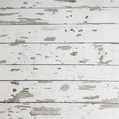 Peeling White Wood Fabric Floor Backdrop - Layoris