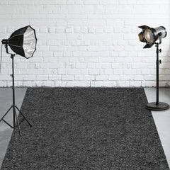 Classic Dark Grey Carpet Fabric Floor Backdrop - Layoris