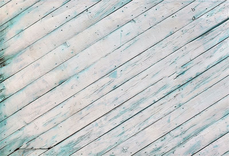 Blue And White Wood Texture Fabric Floor Backdrop - Layoris