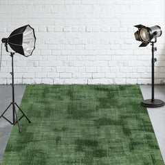 Abstract Green Fabric Floor Backdrop - Layoris