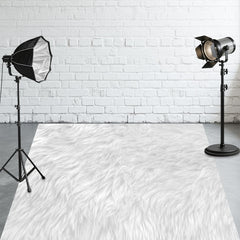 White Blanket Fabric Floor Backdrop - Layoris