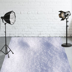 Winter Tranquil Snow Fabric Floor Backdrop - Layoris