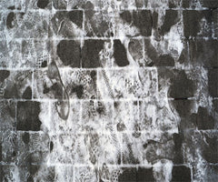 Brick Road Footprints In The Snow Floor Backdrop - Layoris